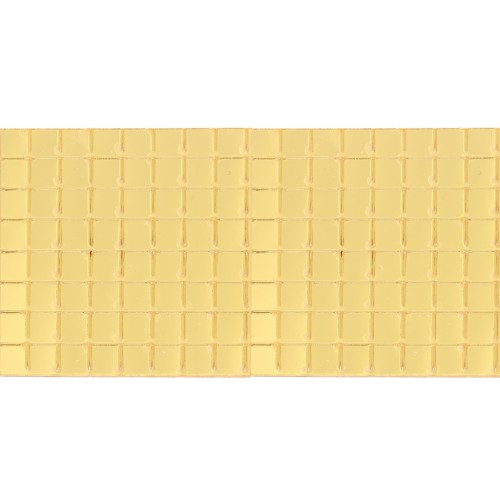 Set of 1600 adhesive square mirror mosaics 5x5 mm acrylic - Gold x1