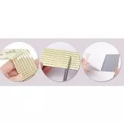 Set of 1600 adhesive square mirror mosaics 5x5 mm acrylic - Gold x1