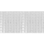 Set of 1600 square adhesive mirror mosaics 5x5 mm in Acrylic - Silver x1