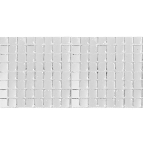 Set of 1600 square adhesive mirror mosaics 5x5 mm in Acrylic - Silver x1