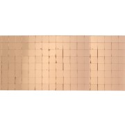 Roll of 1600 square adhesive mirror mosaics 5x5 mm in glass - Rose Gold x1