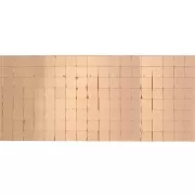 Roll of 1600 square adhesive mirror mosaics 5x5 mm in glass - Rose Gold x1