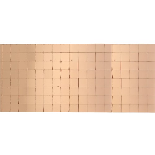 Roll of 1600 square adhesive mirror mosaics 5x5 mm in glass - Rose Gold x1