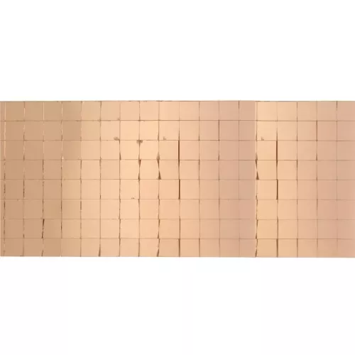 Roll of 1600 square adhesive mirror mosaics 5x5 mm in glass - Rose Gold x1