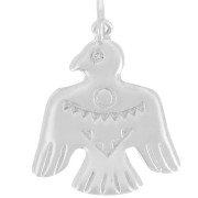 22.5x19mm 925 Sterling Silver Ethnic eagle pendant x1|raw }}