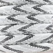 Synthetic cord with 6 mm Chevron Grey seam x 50cm