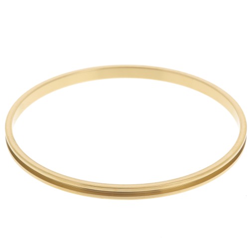 4x65mm Stainless steel 304 Grommet for weaving Delica 11/0 - 1 row 1.5mm - Gold x1