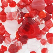 Czech glass beads assortment Valentine x50g