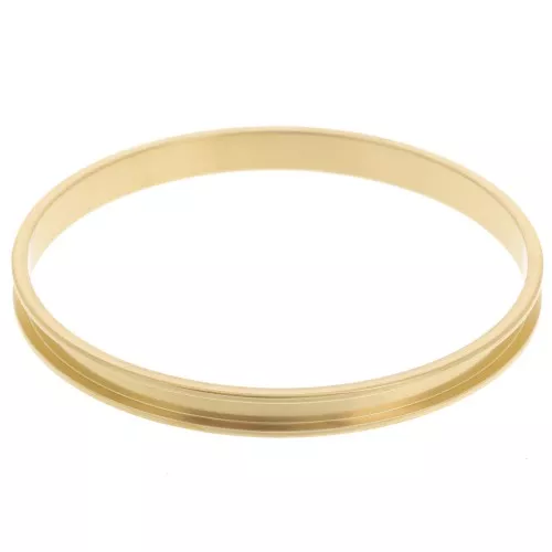 6x65mm Stainless steel 304 Band for weaving Delica 11/0 2 rows 3.8mm - Gold x1