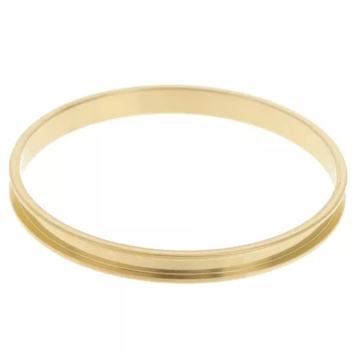 6x62mm Stainless steel 304 Bracelet for weaving Delica 11/0 2 rows 3.8mm - Gold x1