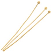40x0.6mm 304 Stainless Steel Ball Head Pins - Gold x6