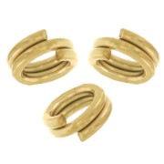 4x0.7mm - 304 stainless steel Double rings - Gold x10