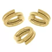 4x0.7mm - 304 stainless steel Double rings - Gold x10