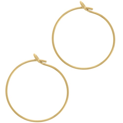 20mm 304 stainless steel decorating hoop - Gold x2