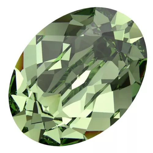8x6mm Cabochon PureCrystal 4120 - Reinvented Peridot x1