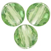 6mm Flat round beads - Thin Round PureCrystal 5034 - Reinvented Peridot x6|raw }}