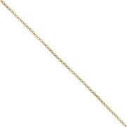 2.3mm Stainless steel 316L Jaseron mesh chain - closed ring - Gold x50cm|raw }}