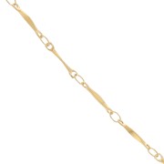 2.6mm Stainless steel 304 Chain - Gold x50cm