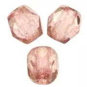 3mm Facets - Crystal Red Luster x50