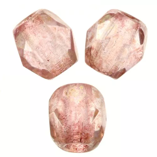 3mm Facets - Crystal Red Luster x50