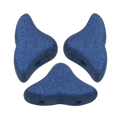 6x10mm Helios® glass beads by Puca® - Trendy Royal Blue Mat x10g