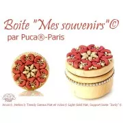 6x10mm Helios® glass beads by Puca® - Trendy Sienna Mat x10g