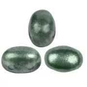 7x5mm Glass beads Samos® by Puca® - Riviera Bottle Green x10g