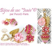 7x5mm Glass beads Samos® by Puca® - Riviera Siam Fuchsia x10g