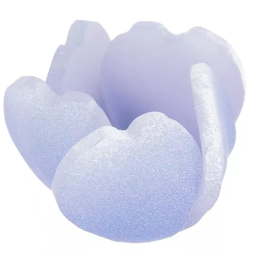 13mm plastic flower bead - Cornflower x1