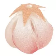 14mm plastic flower bead - Light red x1