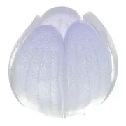 12mm Plastic flower bead - Lilac x1