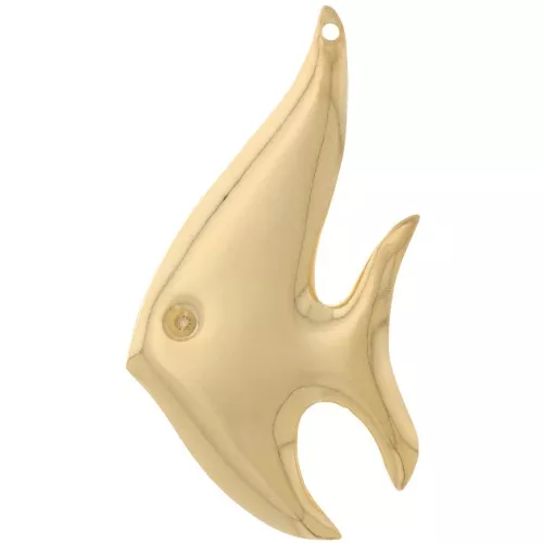 40x23mm Fish pendant - Fine gold plated x1