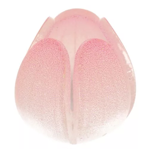 12mm Plastic flower bead - Pink x1