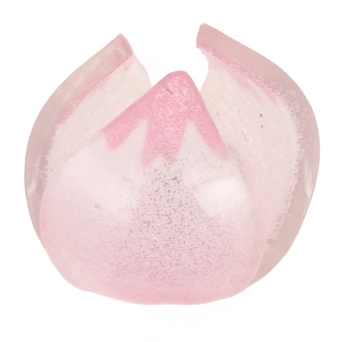10mm Plastic flower bead - Pink x1