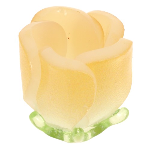 15x13mm plastic Tulip flower bead - Yellow x1