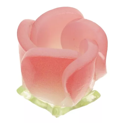 15x13mm plastic Tulip flower bead - Red x1