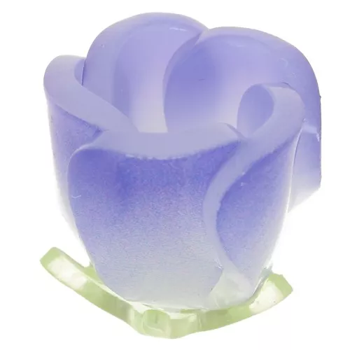 15x13mm plastic Tulip flower bead - Dark blue x1