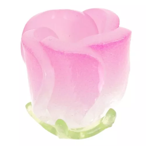 15x13mm plastic Tulip flower bead - Pink x1