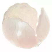 Perle fleur 14 mm en acrylique - Rose poudré x1