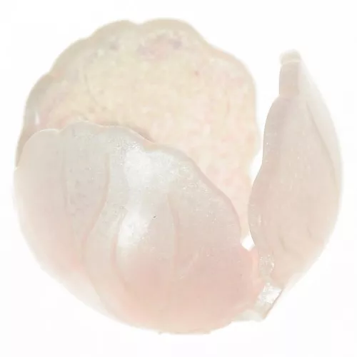 14mm acrylic flower bead - Powder pink x1