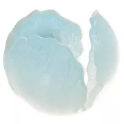 Perle fleur 14 mm en acrylique - Bleu ciel x1