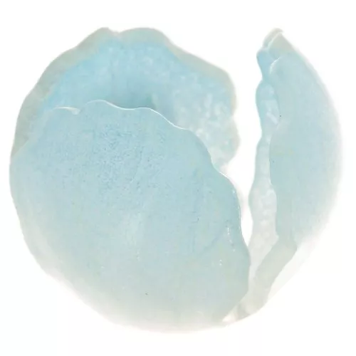 14mm acrylic flower bead - Sky blue x1