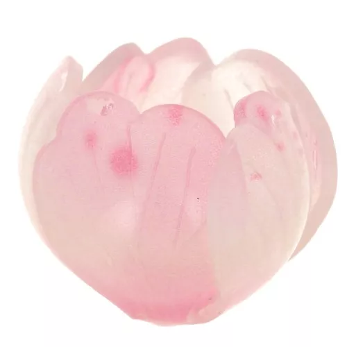 15mm Plastic flower bead - Pink x1