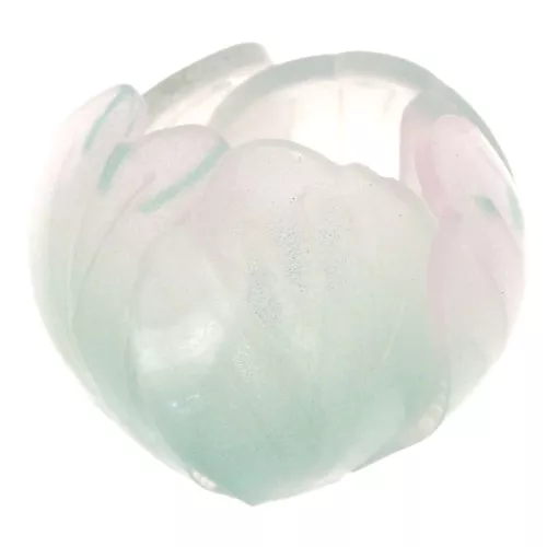 15mm Plastic flower bead - Water green x1