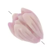 8.5x7mm synthetic Flower bud beads - Lilac x8