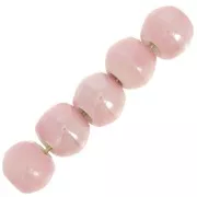 6.5mm Round ceramic beads - Pink x20