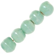 6.5mm Round ceramic beads - Water green x20|raw }}