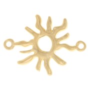 26x19mm Irregular sunburst spacer - Fine gold plated x1|raw }}