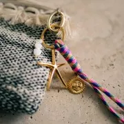 51x46mm Starfish pendant - Fine gold plated x1