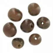 Acai seeds from Brazil 8mm Chocolate x 10